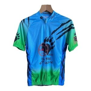 Verge Elite Relaxed Bold Collection Mens Cycling Jersey Big Bear Butt Cruise, XL